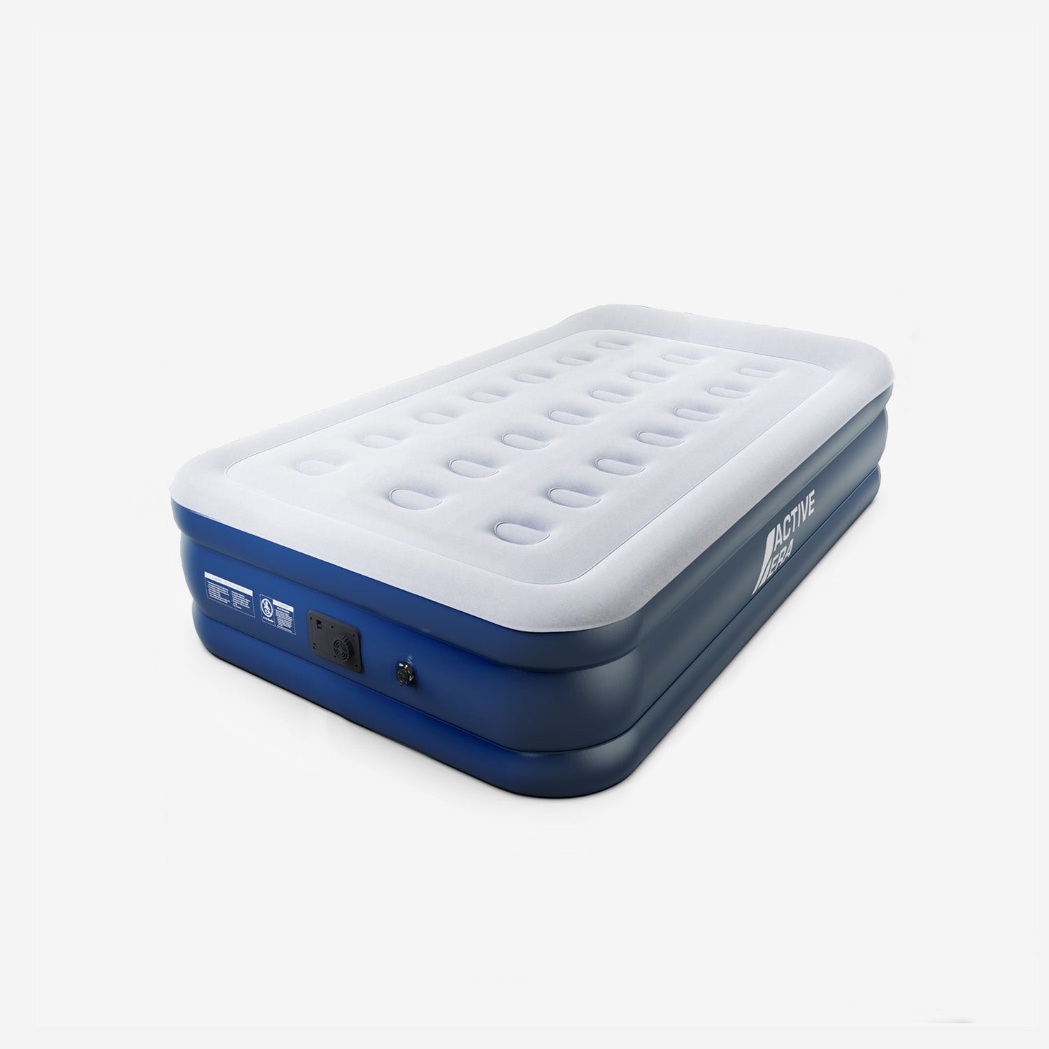 Twin Comfort Air Mattress – Grey/Navy