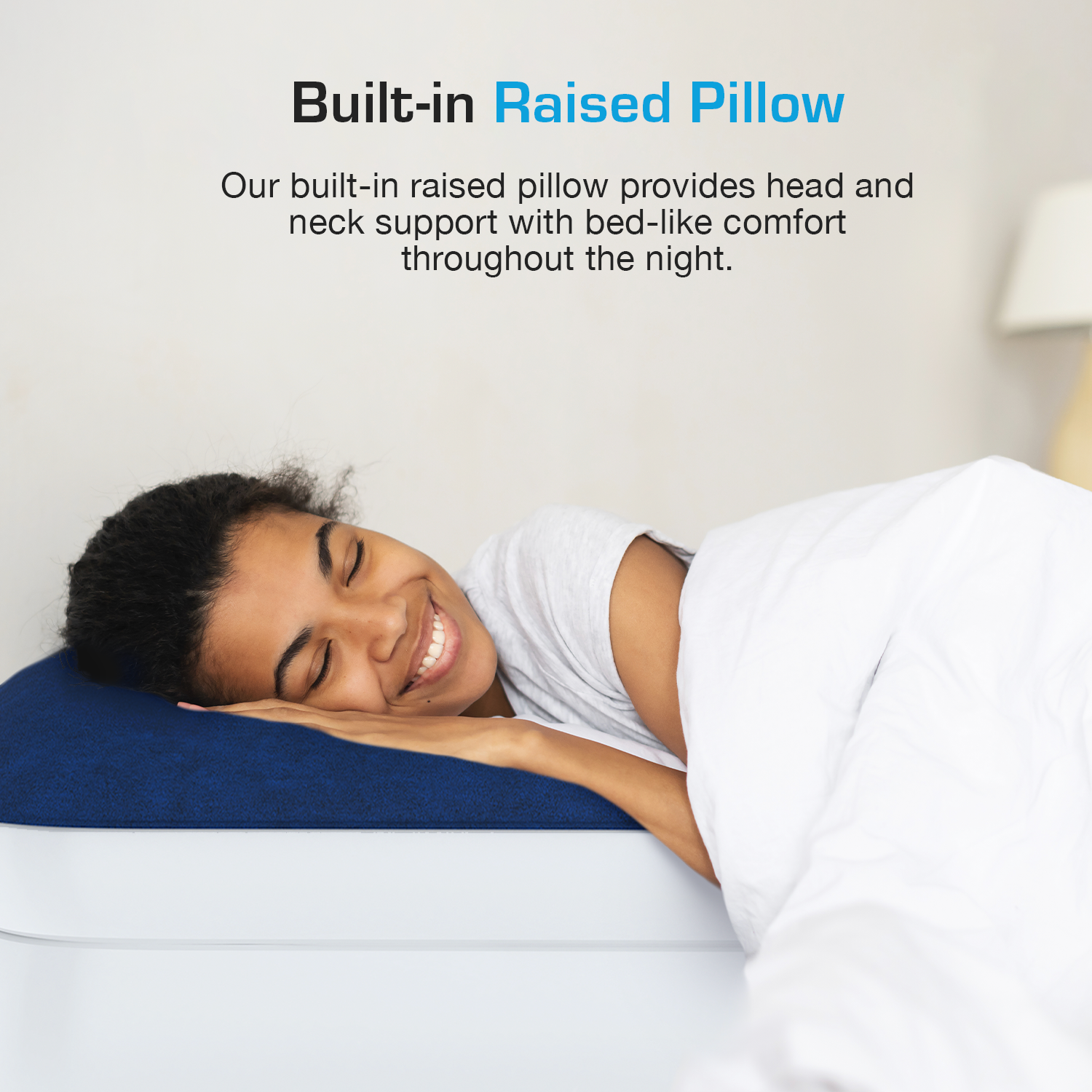 Twin Comfort Plus Air Mattress – Navy/White
