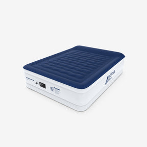 Matelas gonflable Comfort Plus pour grand lit – bleu marine/blanc