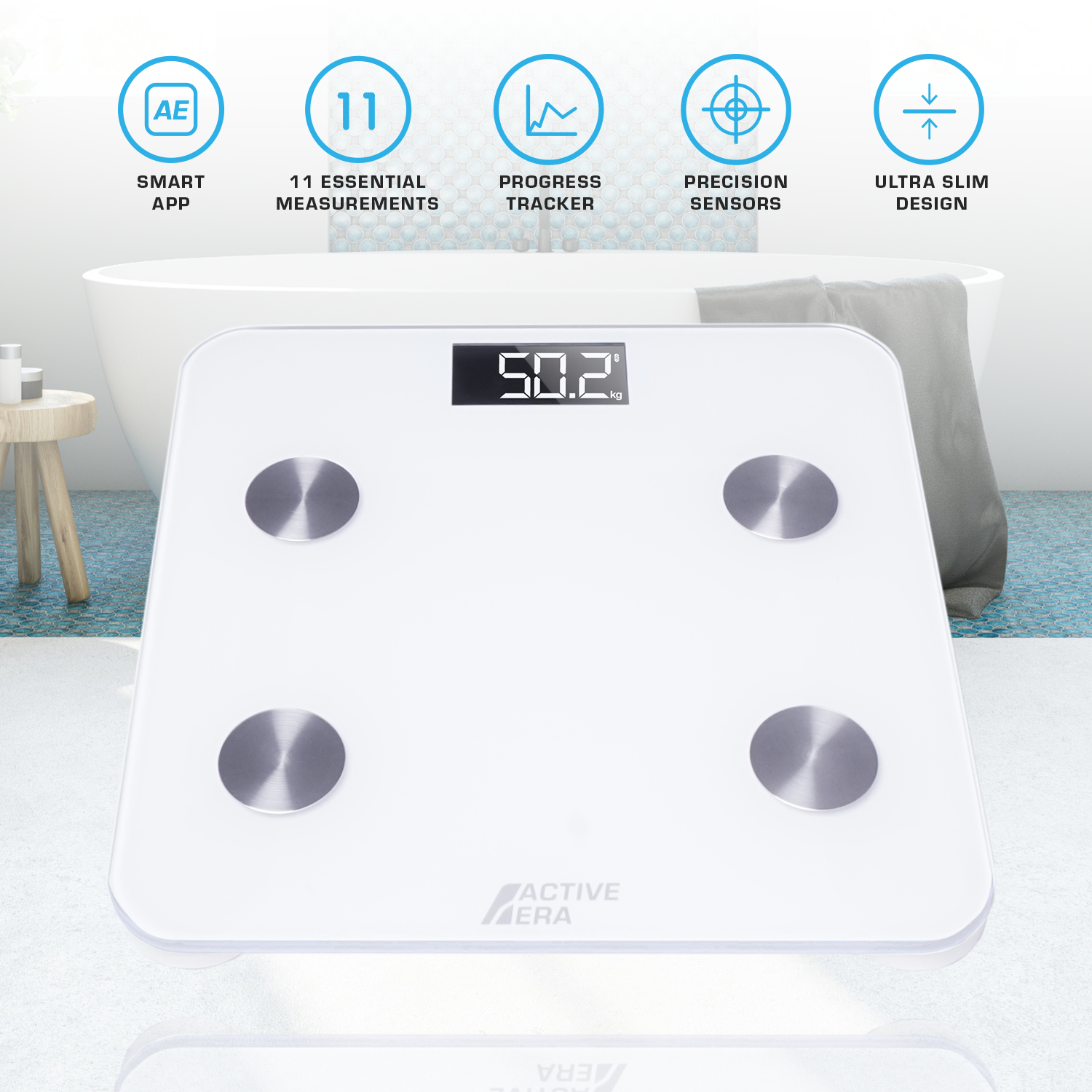 Smart Bathroom Scales - V1 White