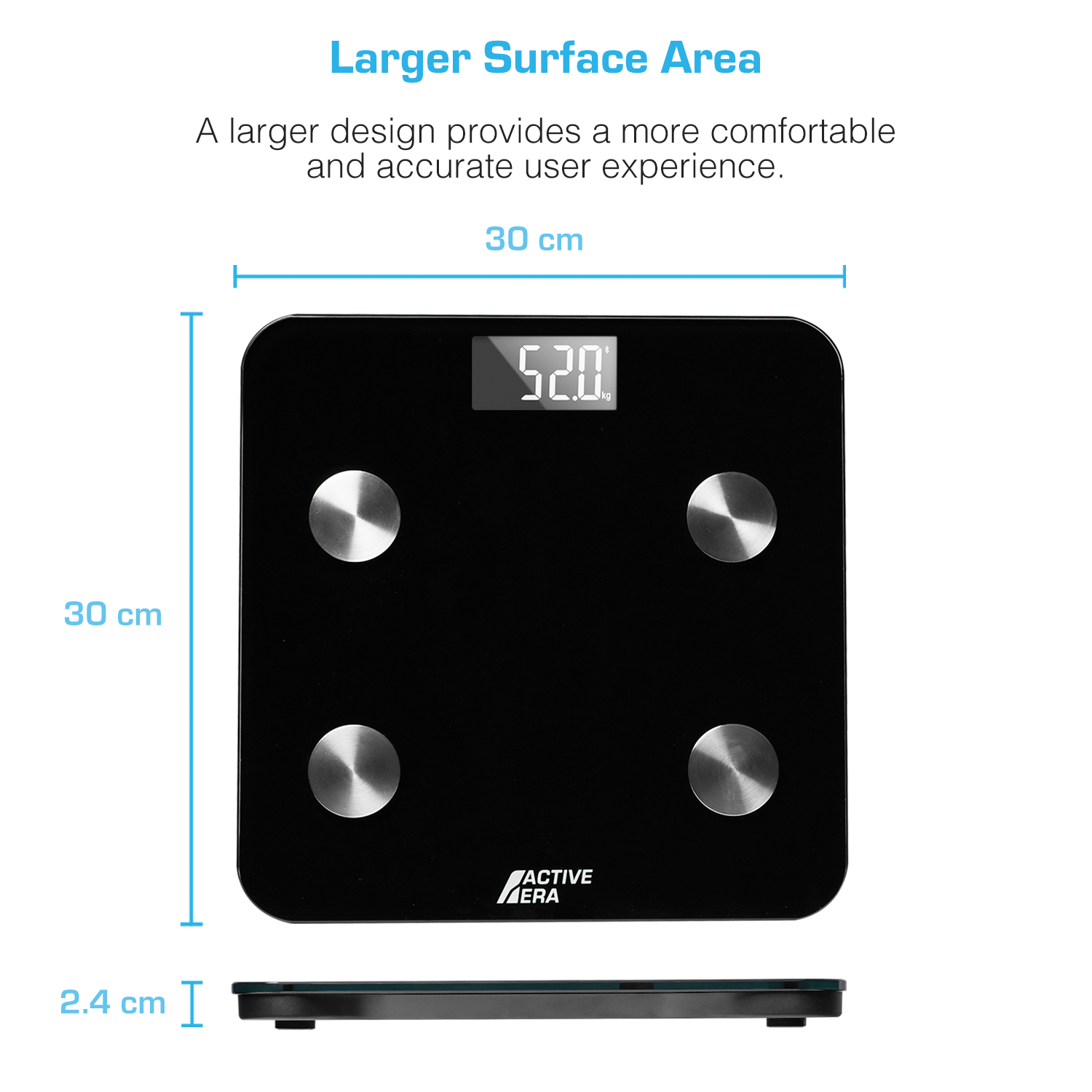 Smart Bathroom Scales - Black