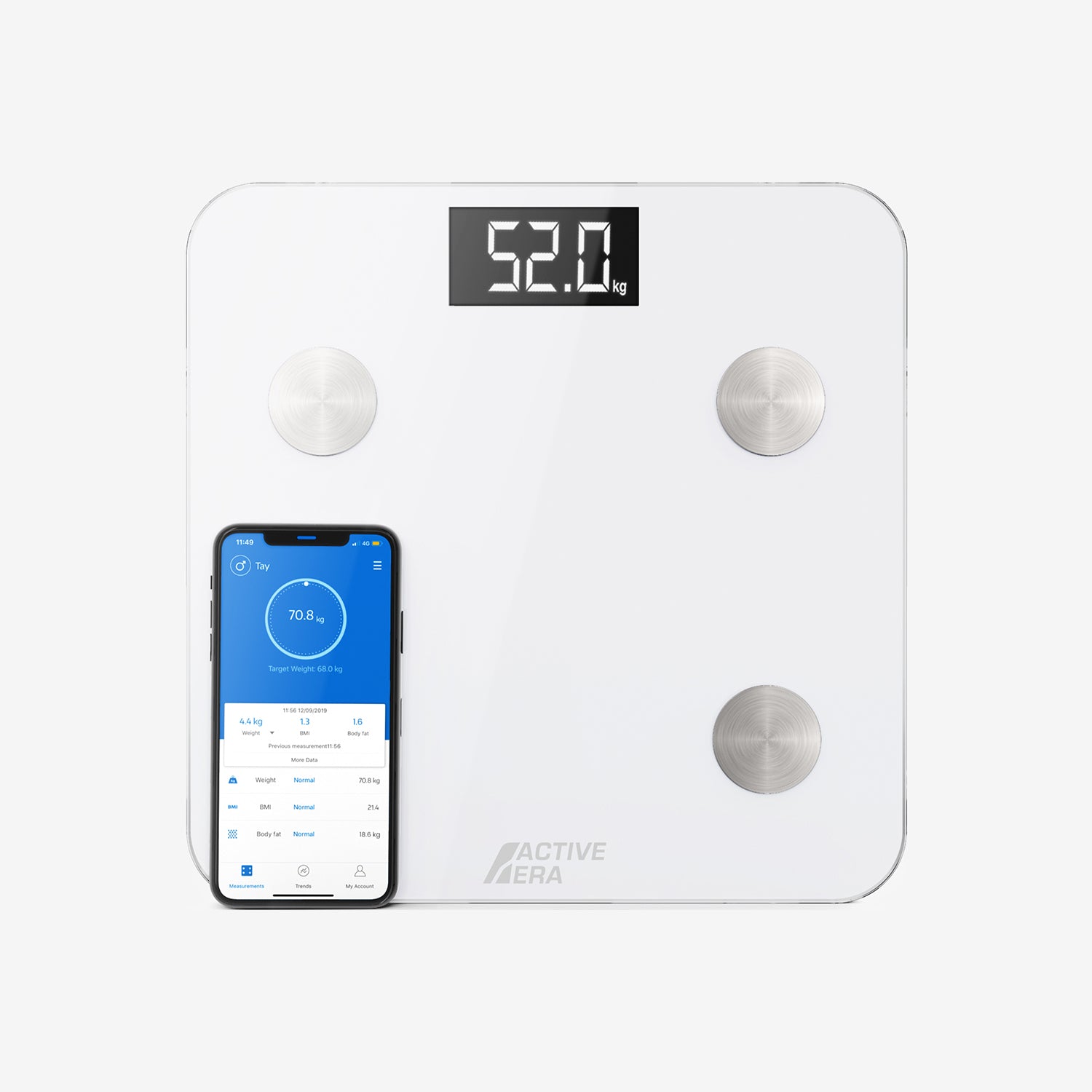 Smart Bathroom Scales White Free Delivery Active Era